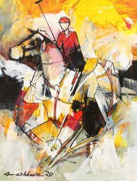 Mashkoor Raza, 18 x 24 Inch, Oil on Canvas, Figurative Painting, AC-MR-384